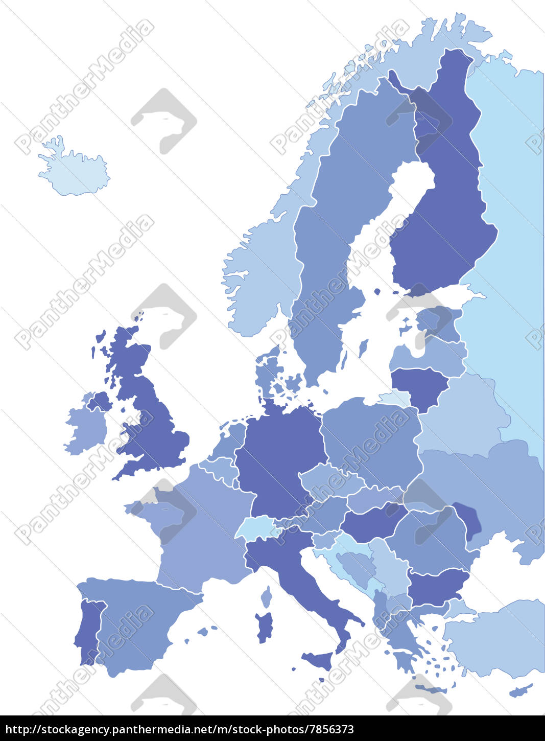 Europakarte - Stockfoto - #7856373 | Bildagentur PantherMedia