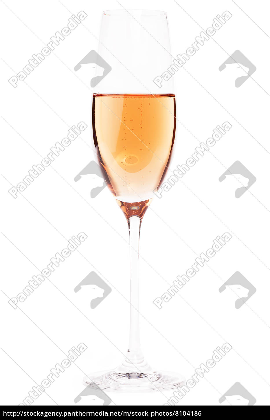 Ein Glas Rose Sekt Stock Photo Bildagentur Panthermedia