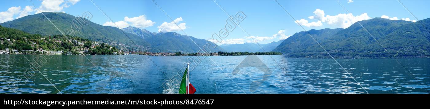 Panorama Lago Maggiore Lizenzfreies Bild Bildagentur Panthermedia