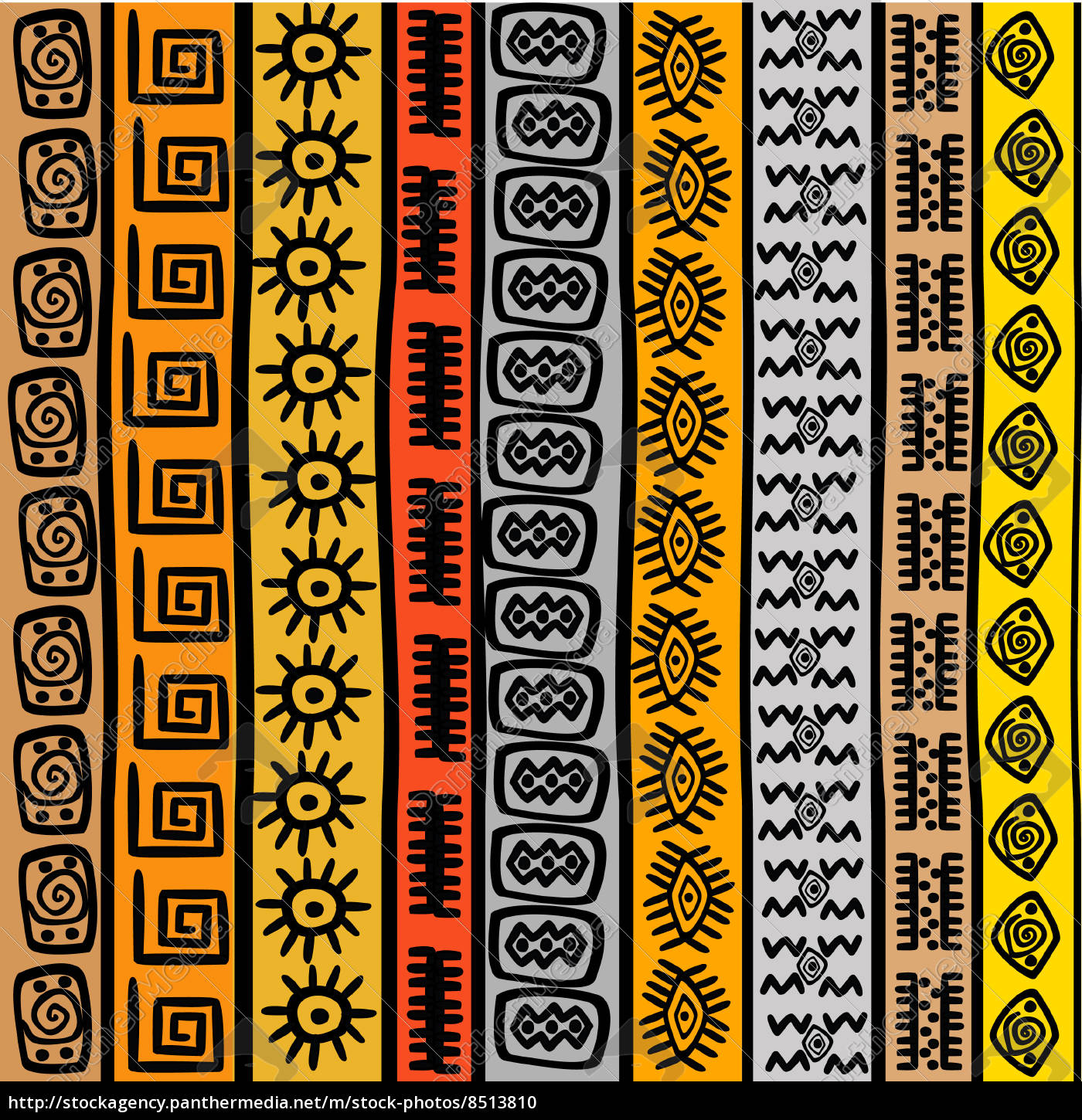 Afrikanische Muster Ornamente