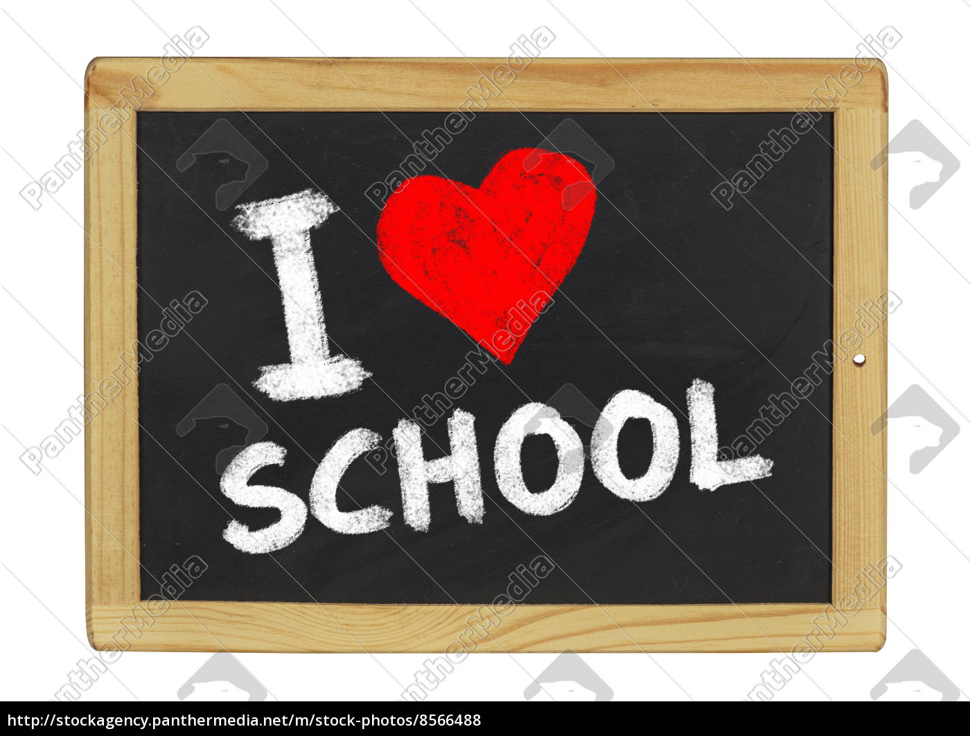 I Love School Auf Einer Schiefertafel Lizenzfreies Foto Bildagentur Panthermedia