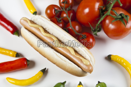 Amerikanische Hot Dog Lizenzfreies Foto Bildagentur Panthermedia