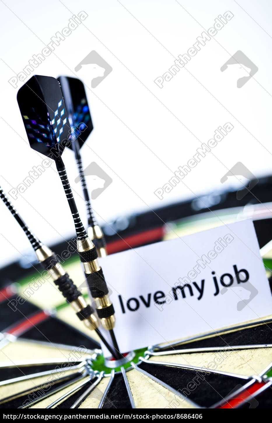 ich liebe meinen job target board Stock Photo 8686406