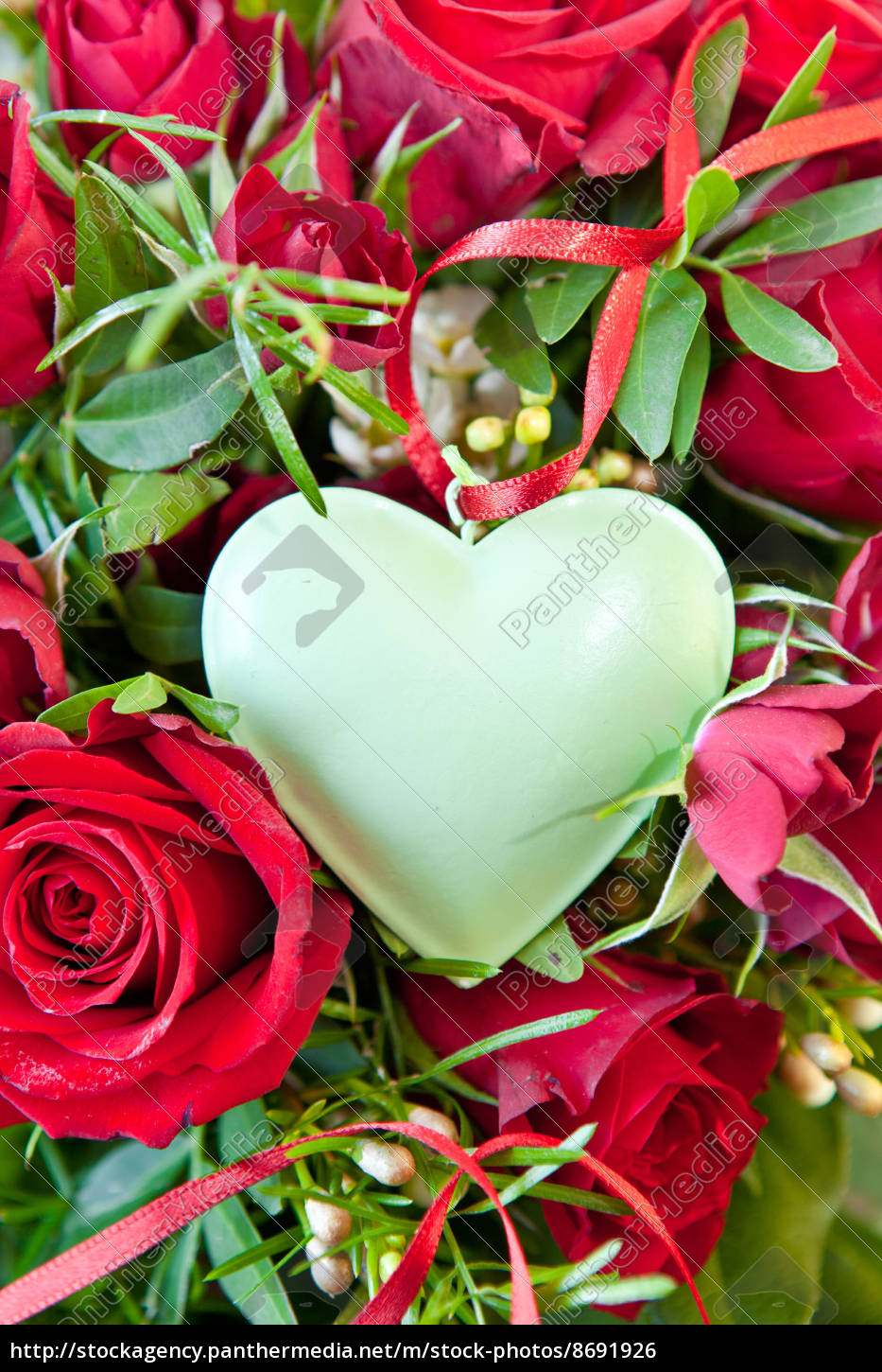 Blumen Herz Hintergrund Liebe Valentinstag Stock Photo Bildagentur Panthermedia