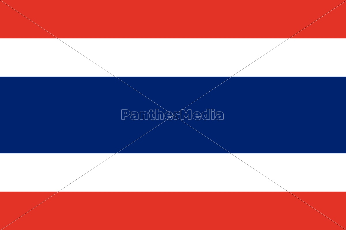 Thailand Flagge Lizenzfreies Foto 9591132 Bildagentur Panthermedia