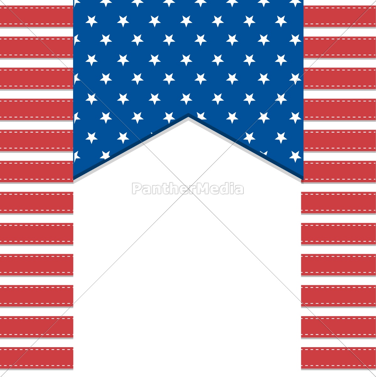 Blauer Hintergrund der amerikanischen Flagge