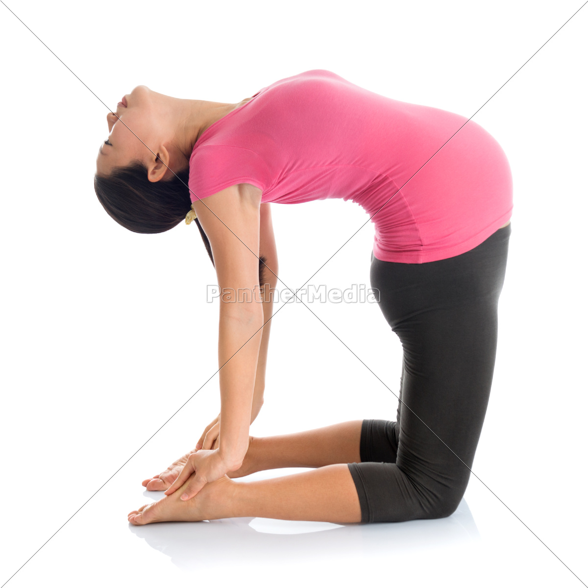 kamel pose yoga position Stockfoto 9662478 schwangere -