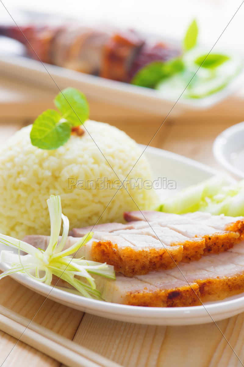 siu yuk oder gebratenes schweinefleisch chinesischen - Stockfoto ...