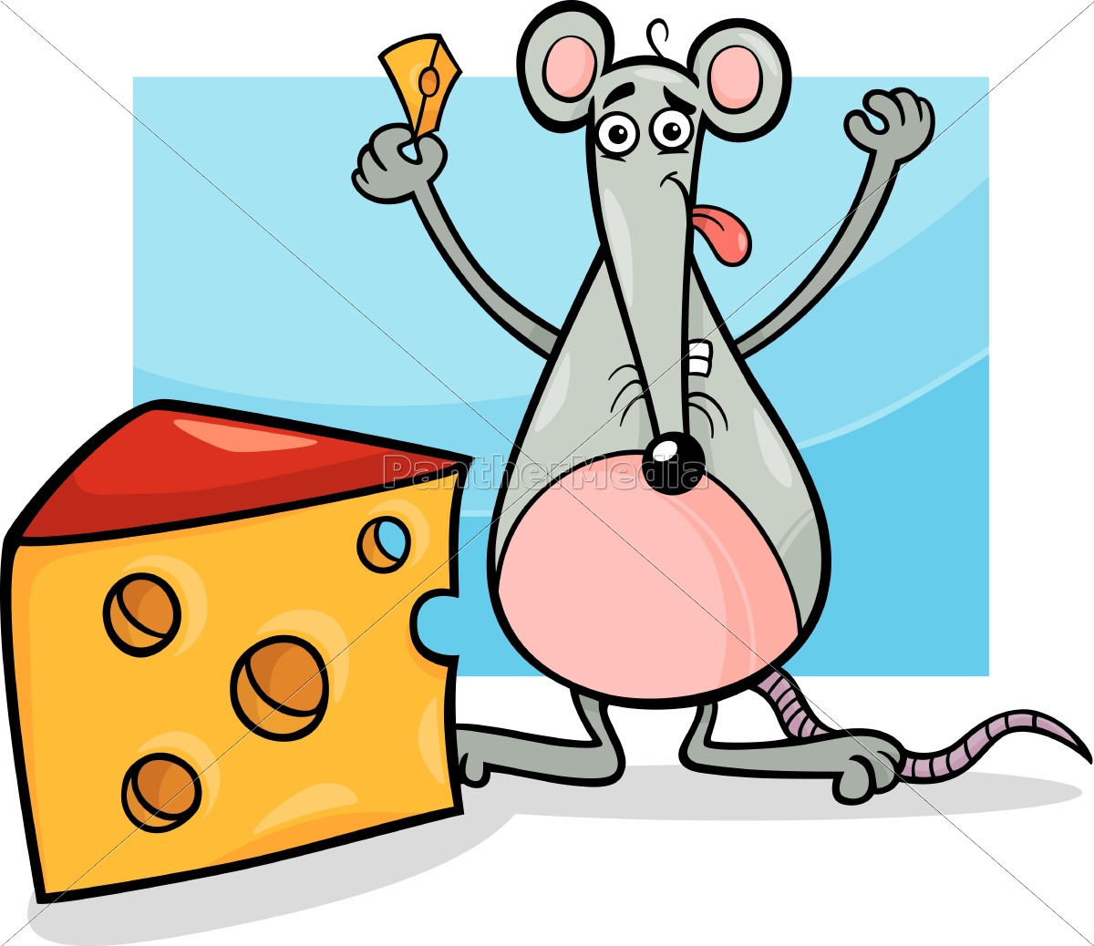 Maus Mit Kase Cartoon Abbildung Stock Photo Bildagentur Panthermedia