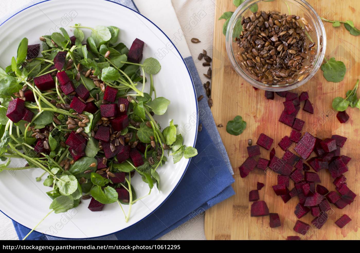 Rote-bete-salat Brunnenkresse - Lizenzfreies Bild - #10612295 ...