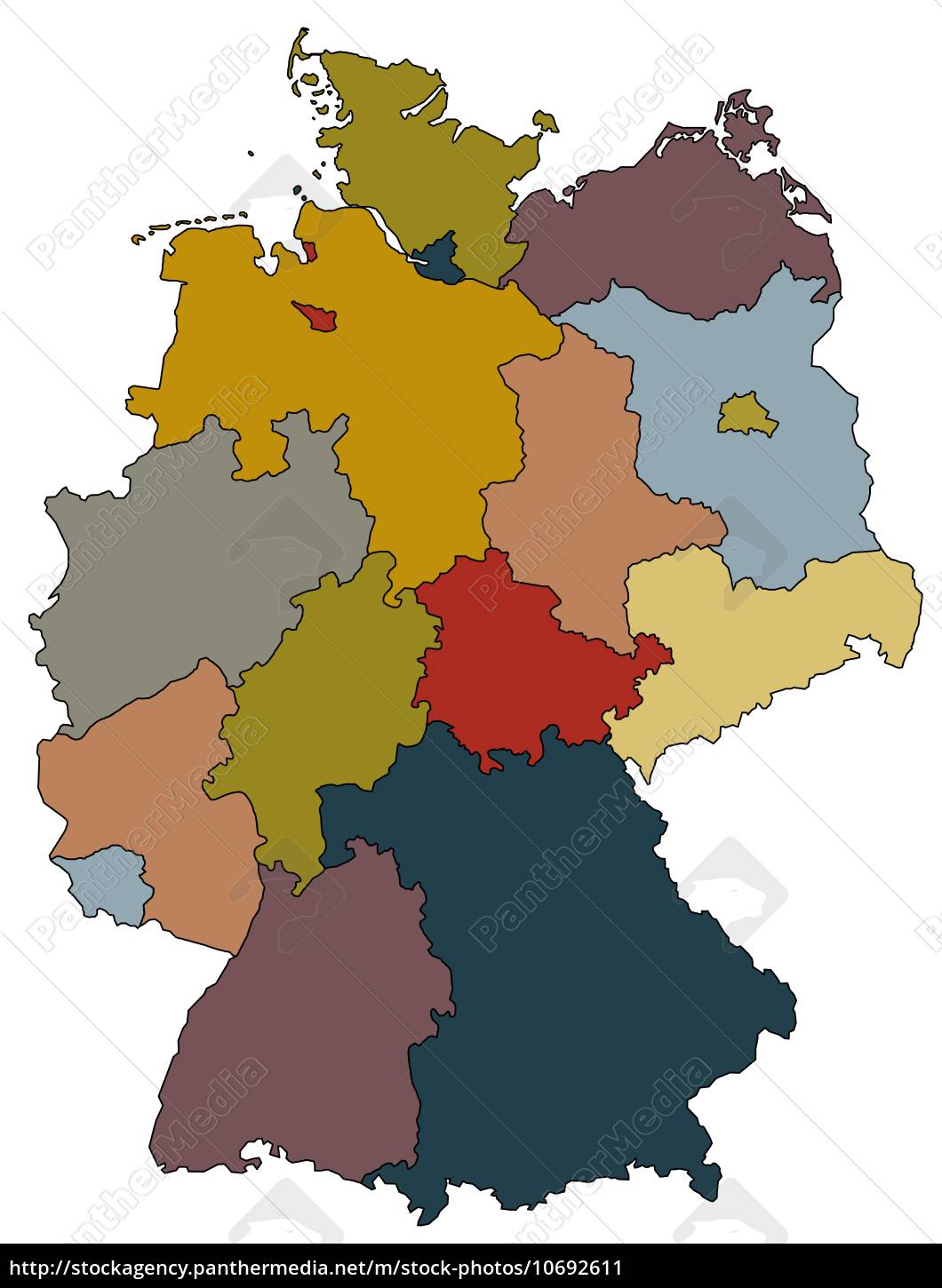 Deutschland Karte Umriss Zum Ausdrucken - Deutschland Landkarte der