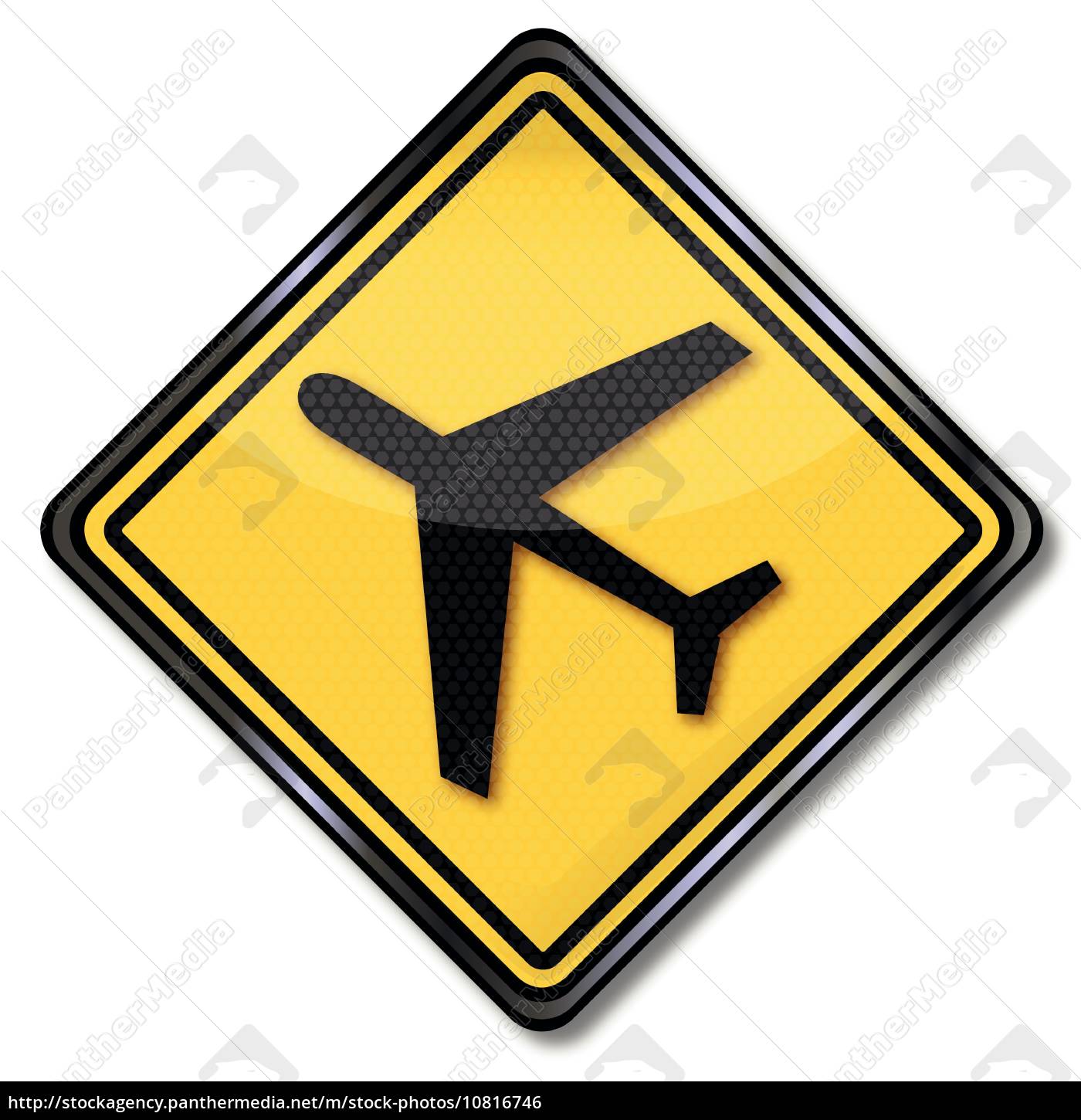 Schild Flugzeug Und Flughafen Stockfoto Bildagentur Panthermedia