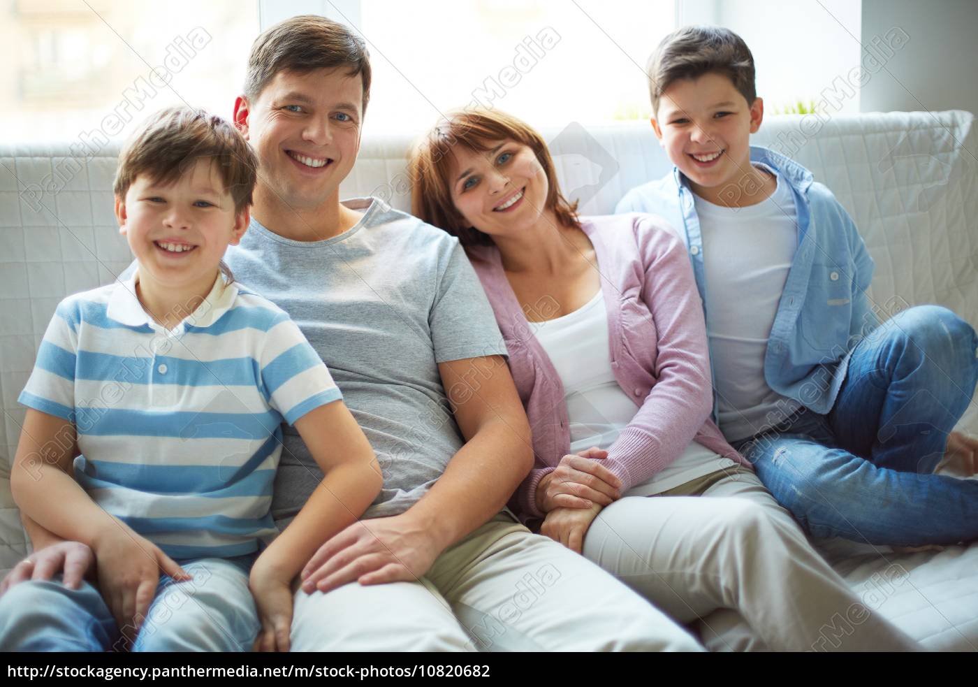 Family of four - Stockfoto - #10820682 | Bildagentur PantherMedia