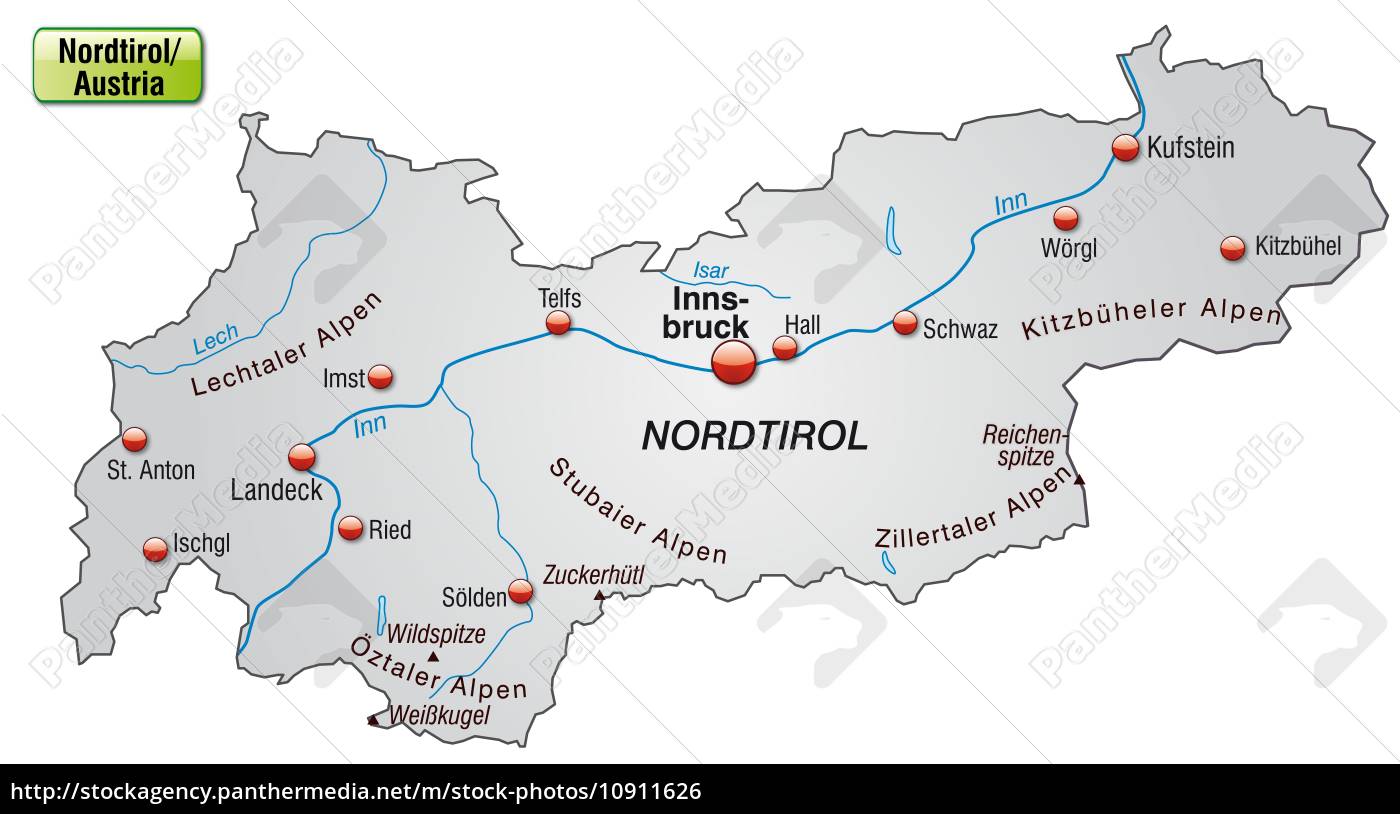 Nordtirol Karte