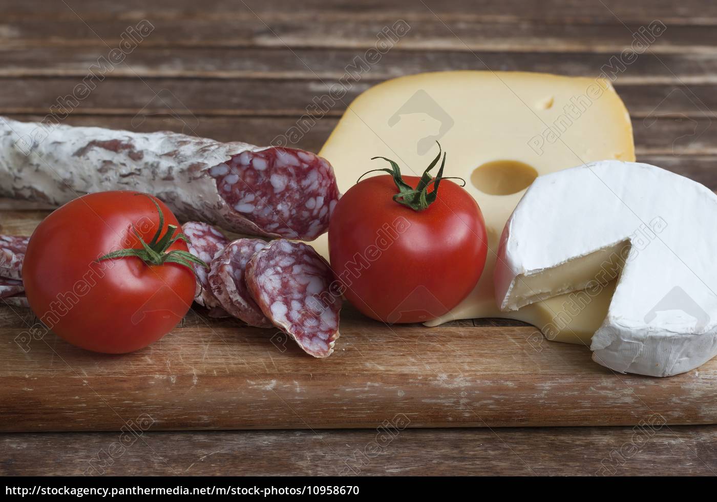 Salami und Kaese - Stockfoto - #10958670 | Bildagentur PantherMedia