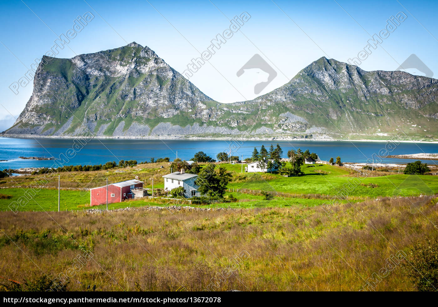 Schone Landschaft Von Norwegen Skandinavien Stock Photo 13672078 Bildagentur Panthermedia