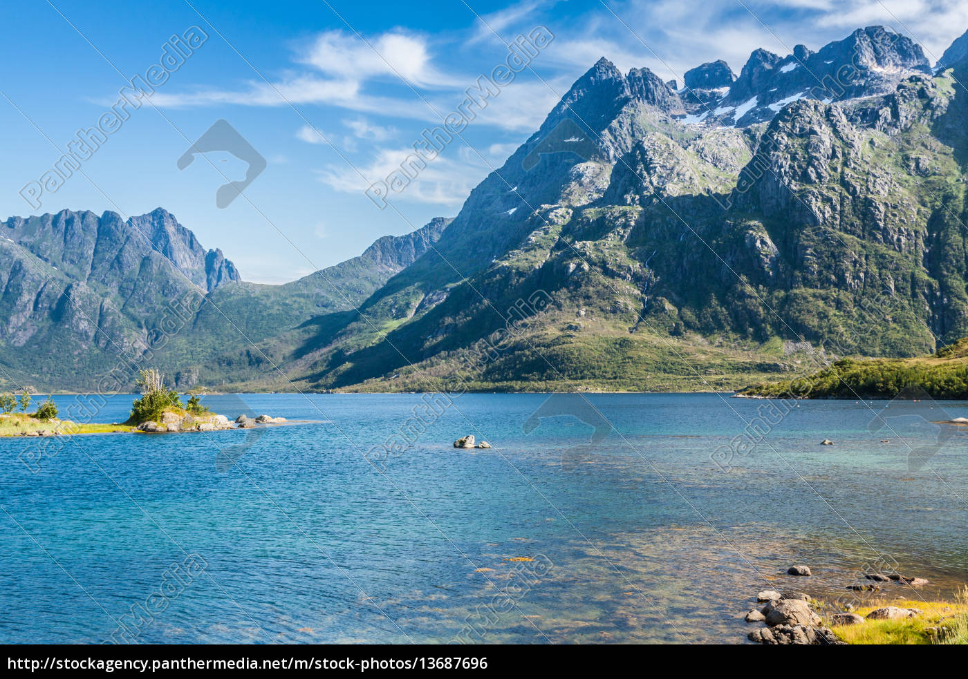 Schone Landschaft Von Norwegen Skandinavien Lizenzfreies Foto Bildagentur Panthermedia