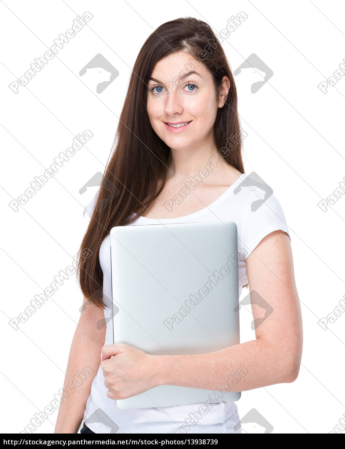 Frau Mit Laptop Lizenzfreies Bild 13938739 Bildagentur Panthermedia 3388