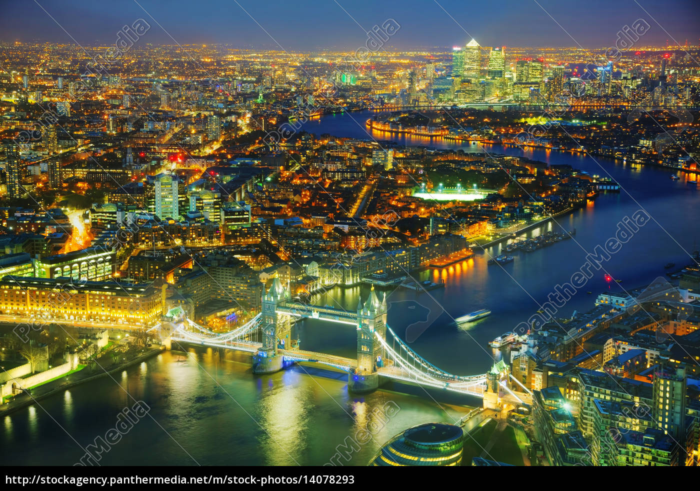 aerial überblick über london stadt mit der tower - Lizenzfreies Bild - #14078293  Bildagentur 