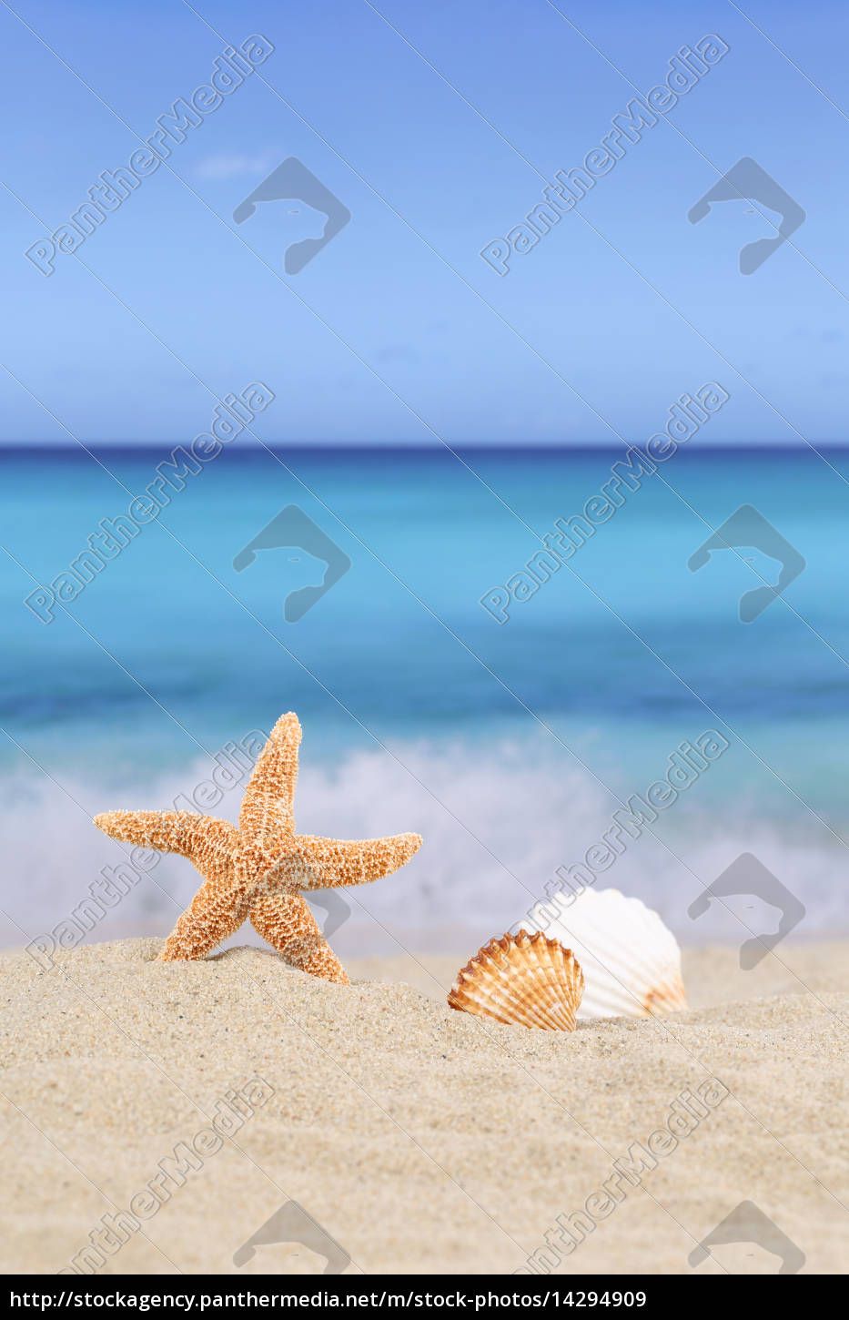 Strand Szene Hintergrund Im Sommer Urlaub Ferien Mit Lizenzfreies Bild Bildagentur Panthermedia