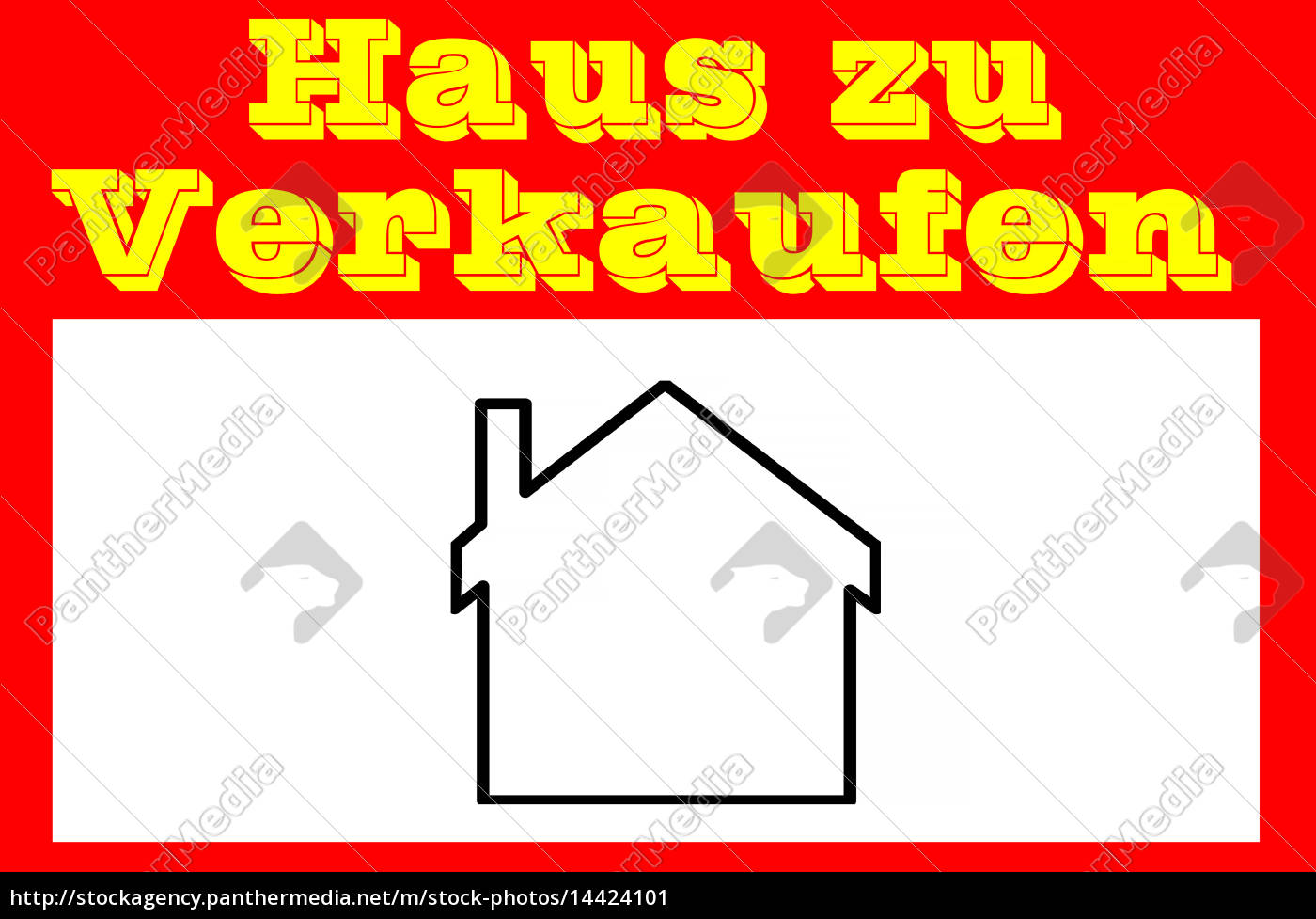 Schild Fur Immobilienmakler Haus Zu Verkaufen Lizenzfreies Bild 14424101 Bildagentur Panthermedia