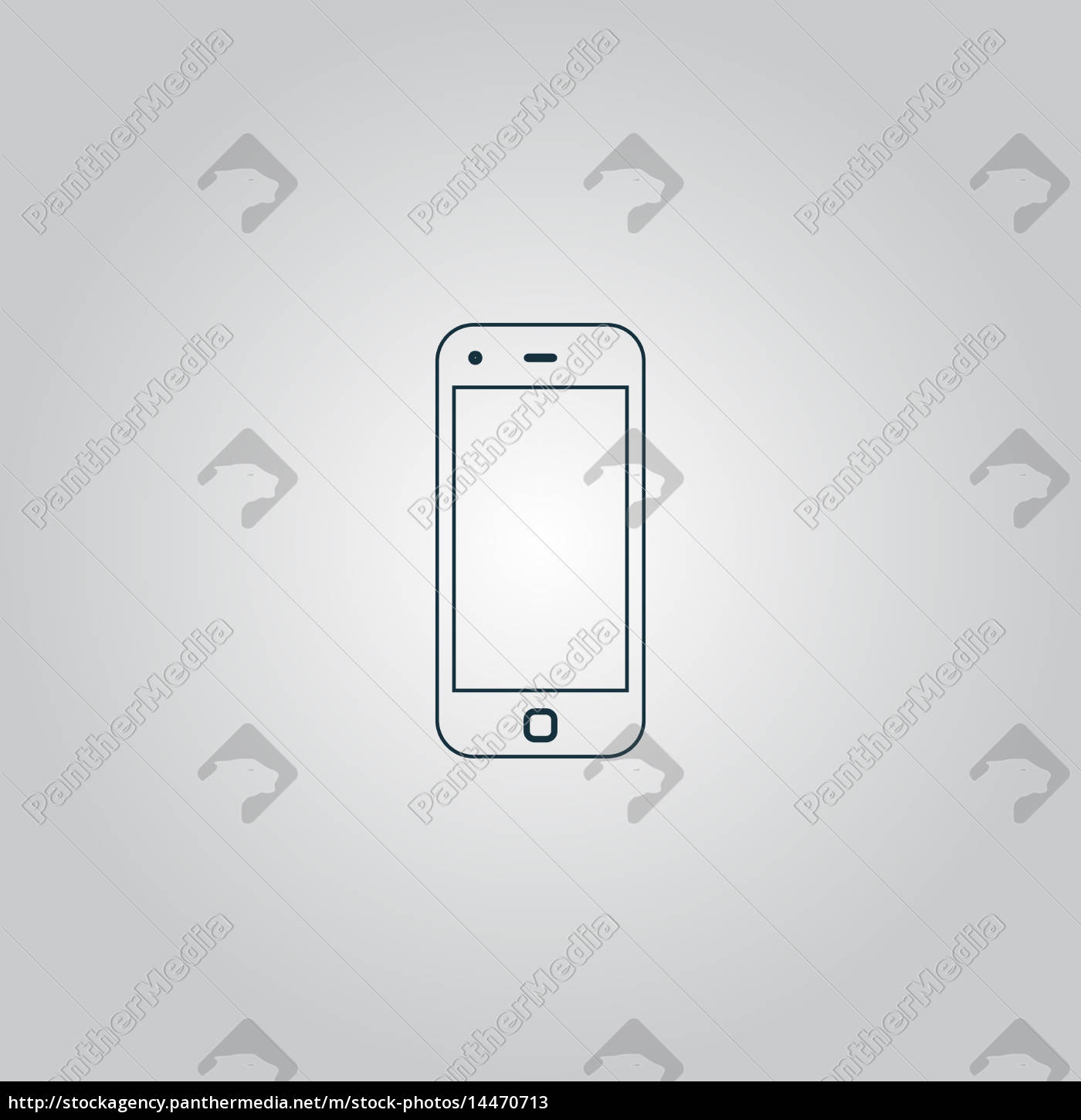 Mobile Smartphone Symbol Zeichen Und Schaltflache Stockfoto Bildagentur Panthermedia