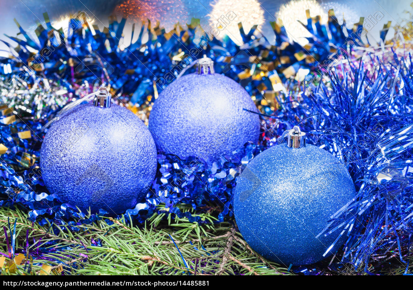 Xmas Blaue Dekoration Auf Weihnachten Hintergrund Stockfoto Bildagentur Panthermedia