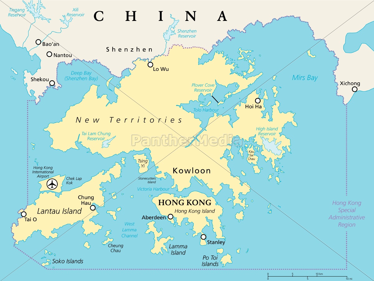 Landkarte Hongkong Und Umgebung | Landkarte