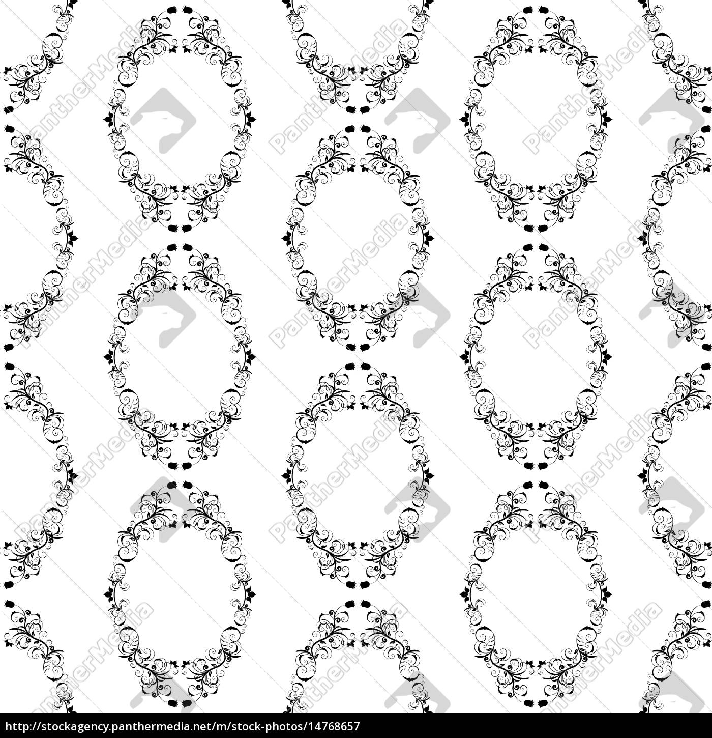 Seamless Damask Pattern Lizenzfreies Bild Bildagentur Panthermedia