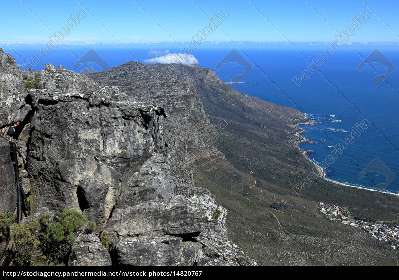 Der Tafelberg Bei Kapstadt In Sudafrika Lizenzfreies Bild Bildagentur Panthermedia