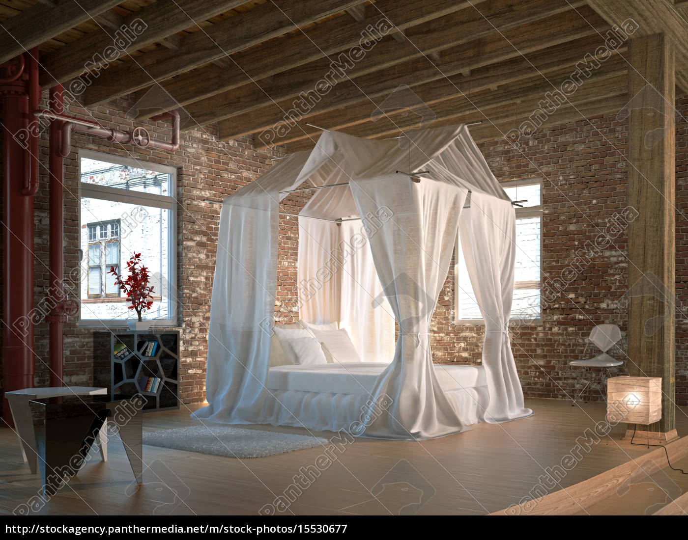 Lizenzfreies Bild 8 - luxus loft schlafzimmer mit