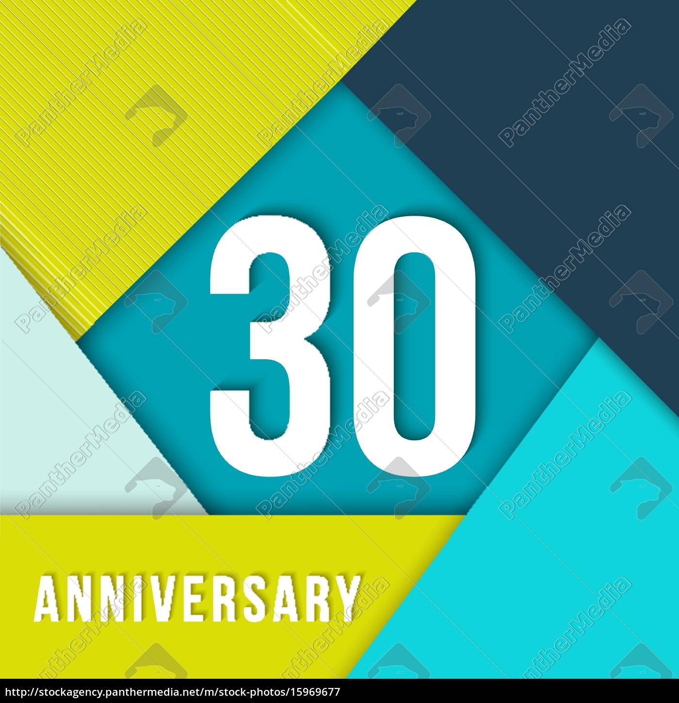 30 Jahriges Jubilaum Material Design Vorlage Lizenzfreies Bild 15969677 Bildagentur Panthermedia