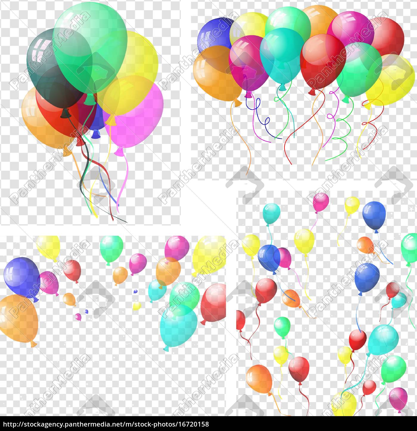 Transparente Bunten Luftballons Stockfoto Bildagentur Panthermedia