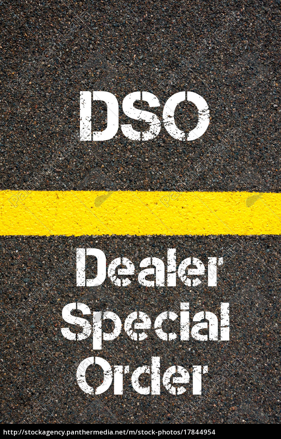 business-acronym-dso-dealer-special-order-stockfoto-17844954