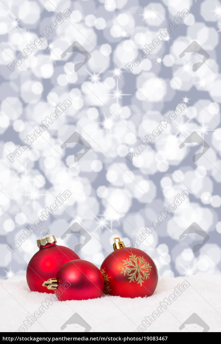 Rote Weihnachtskugeln Weihnachten Sterne Hintergrund Lizenzfreies Bild Bildagentur Panthermedia