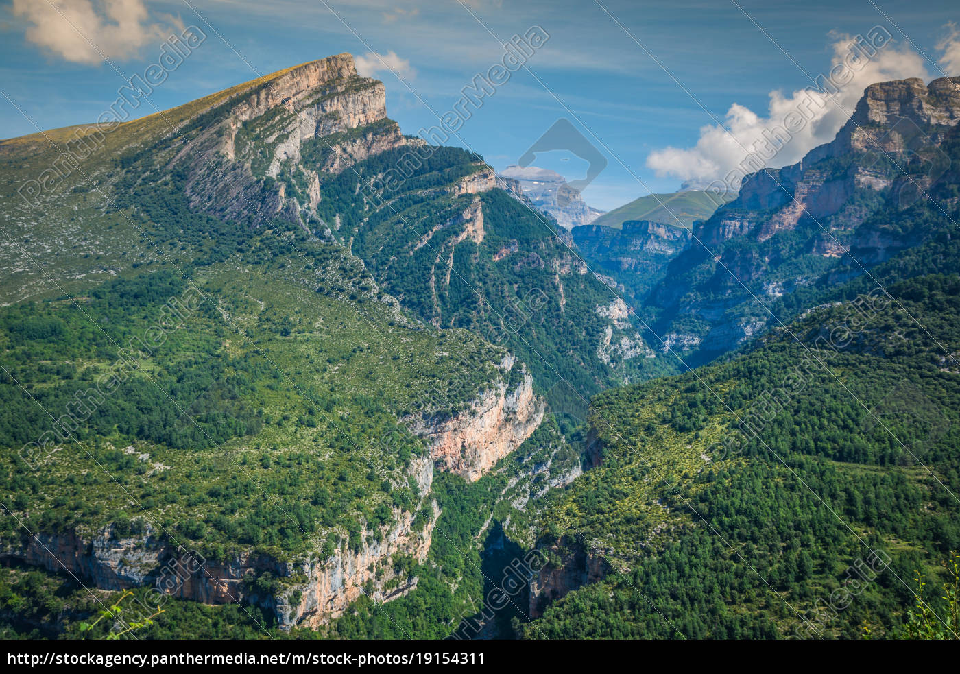 Anisclo Canyon im Parque Nacional Ordesa und Monte - Lizenzfreies Bild