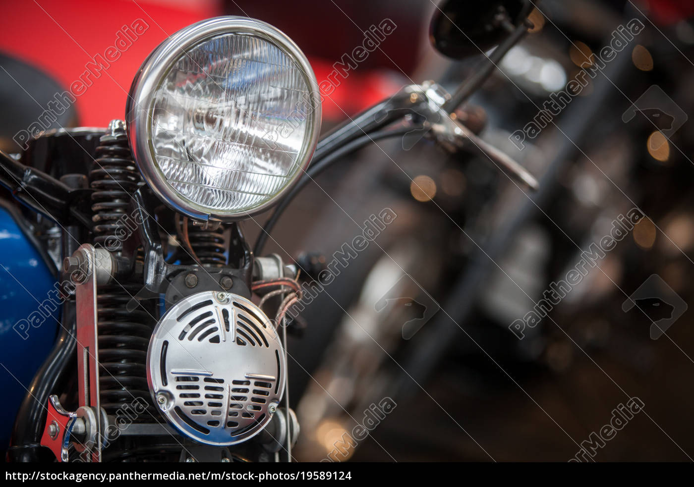 Oldtimer Motorrad Scheinwerfer