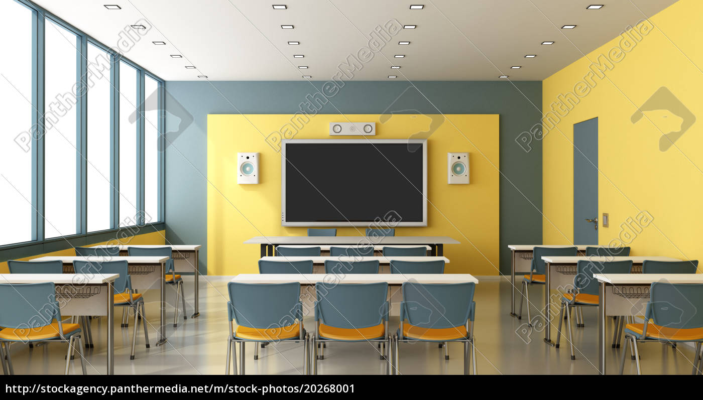 moderne leeren klassenzimmer  Lizenzfreies Bild  