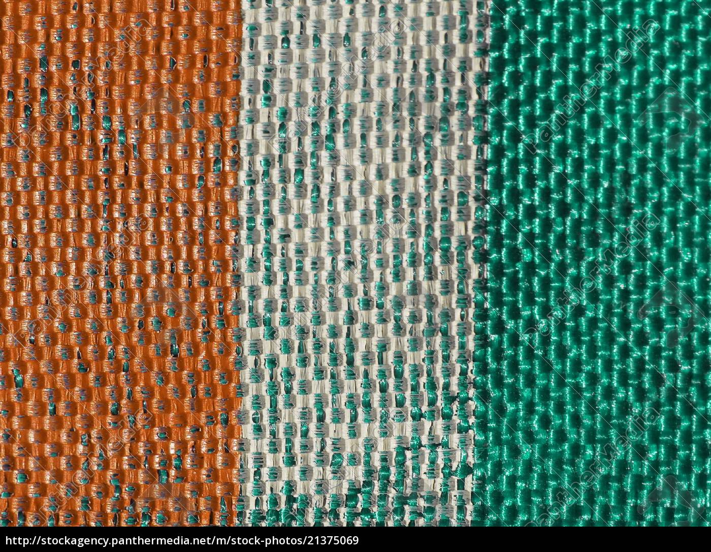 Ivorische Flagge der Elfenbeinküste Stockfoto 21375069