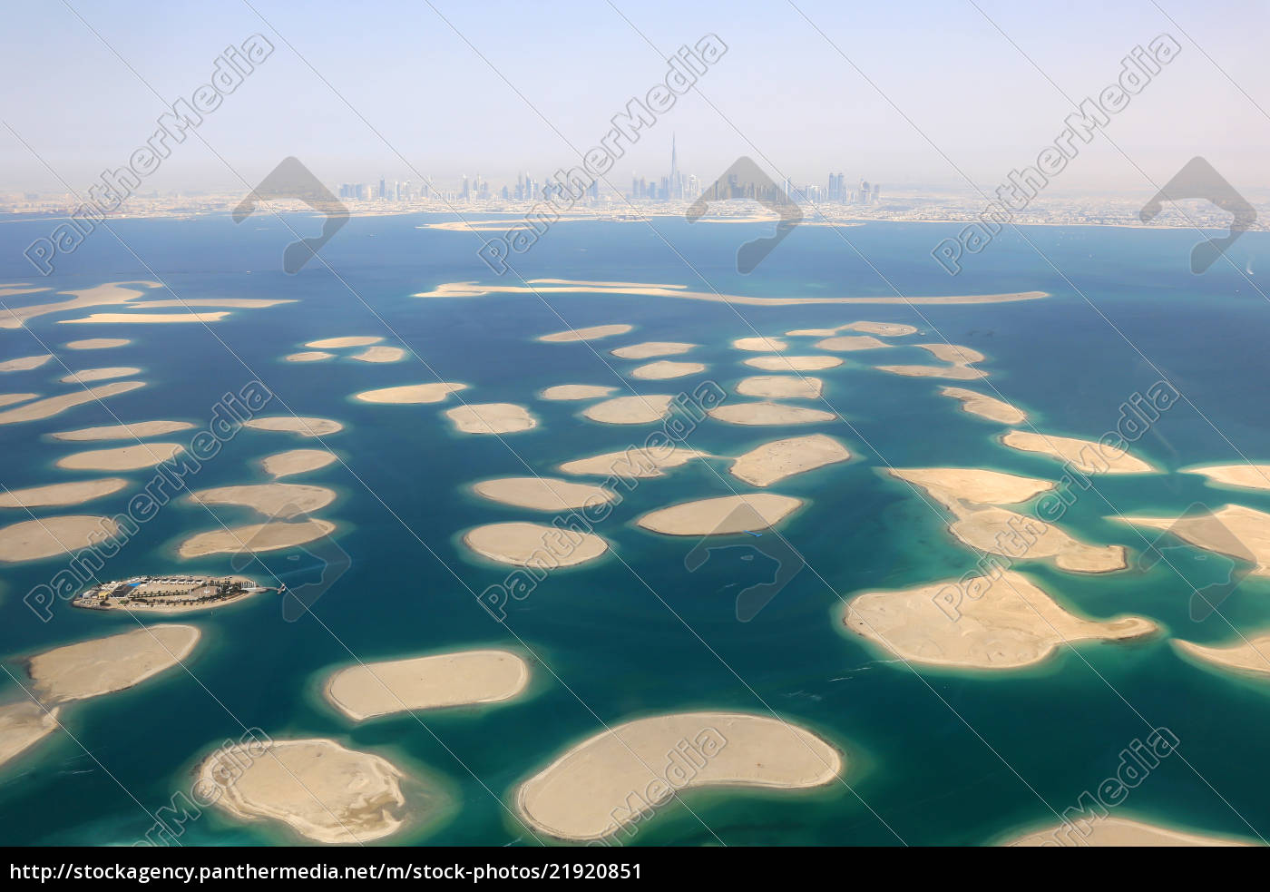 Dubai The World Welt Insel Inseln Panorama Burj Lizenzfreies Bild Bildagentur Panthermedia