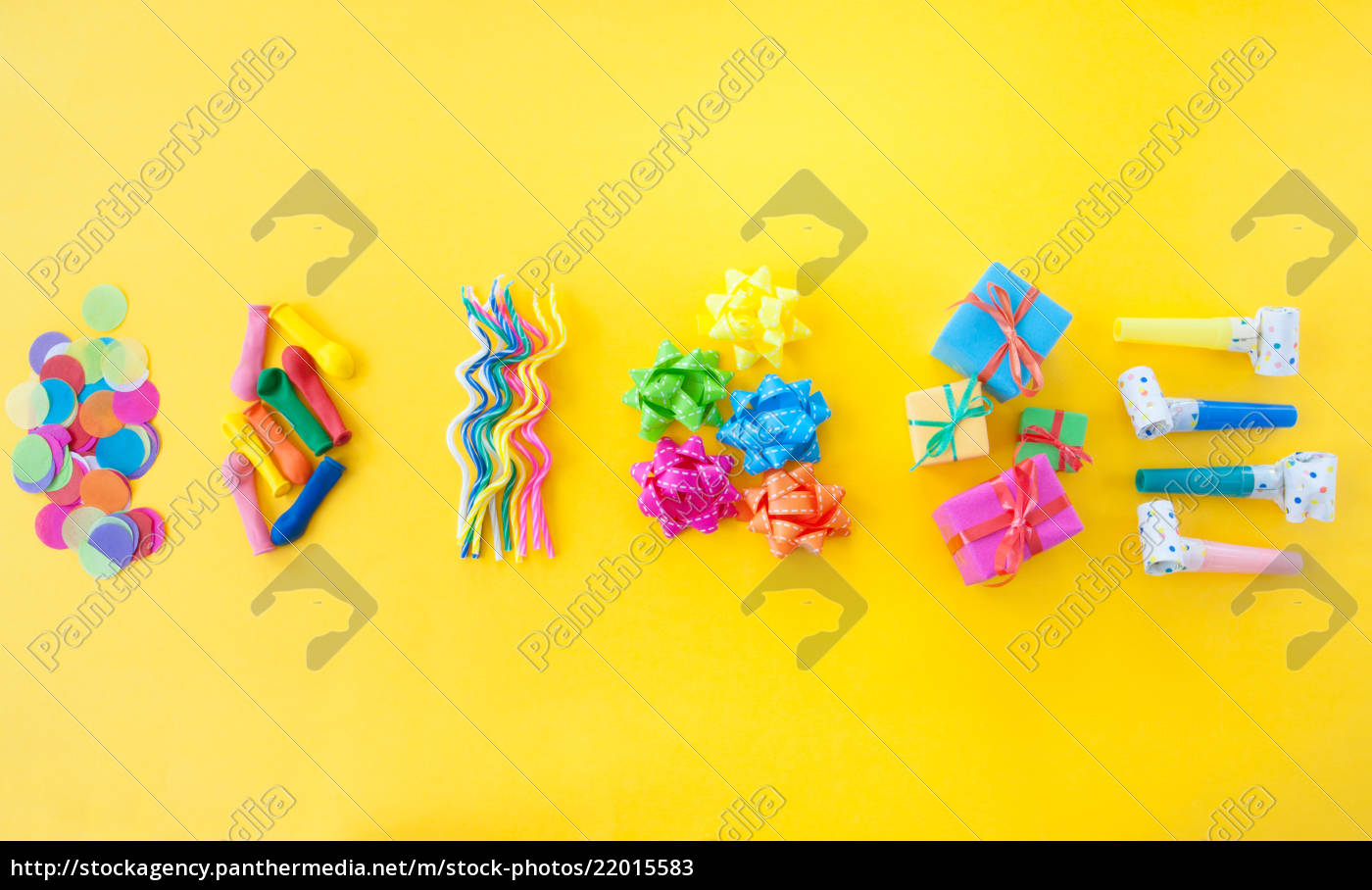 Buntes Party Zubehoer - Lizenzfreies Bild - #22015583 | Bildagentur ...