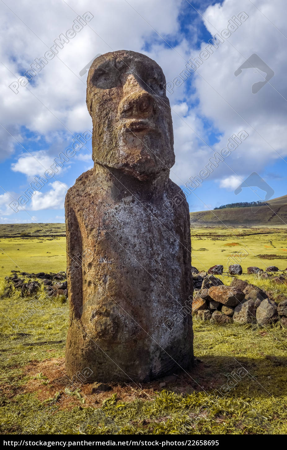 Moai Statue Ahu Tongariki Osterinsel Lizenzfreies Bild 22658695 Bildagentur Panthermedia