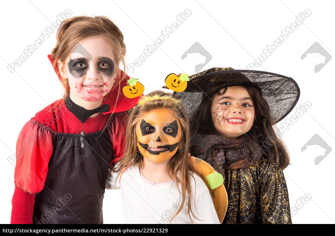 kinder in halloween - Stockfoto - #22921329 | Bildagentur PantherMedia