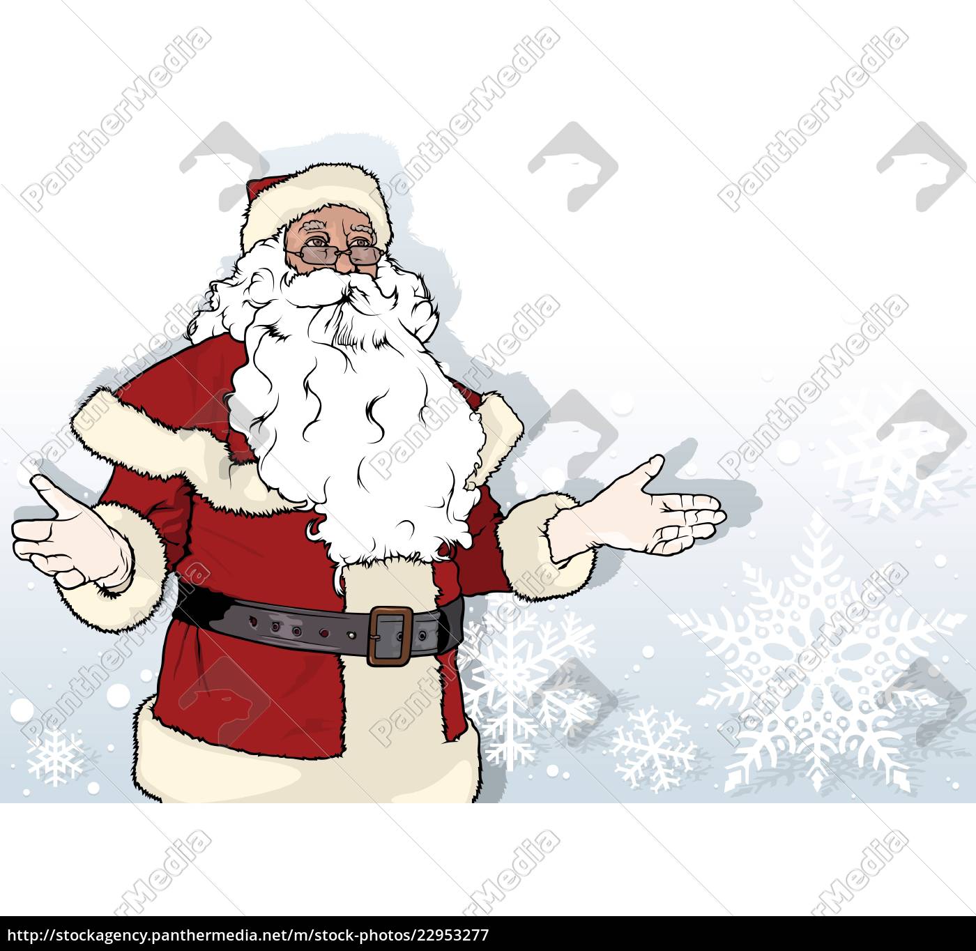 Weihnachten Hintergrund Mit Santa Claus Lizenzfreies Bild Bildagentur Panthermedia