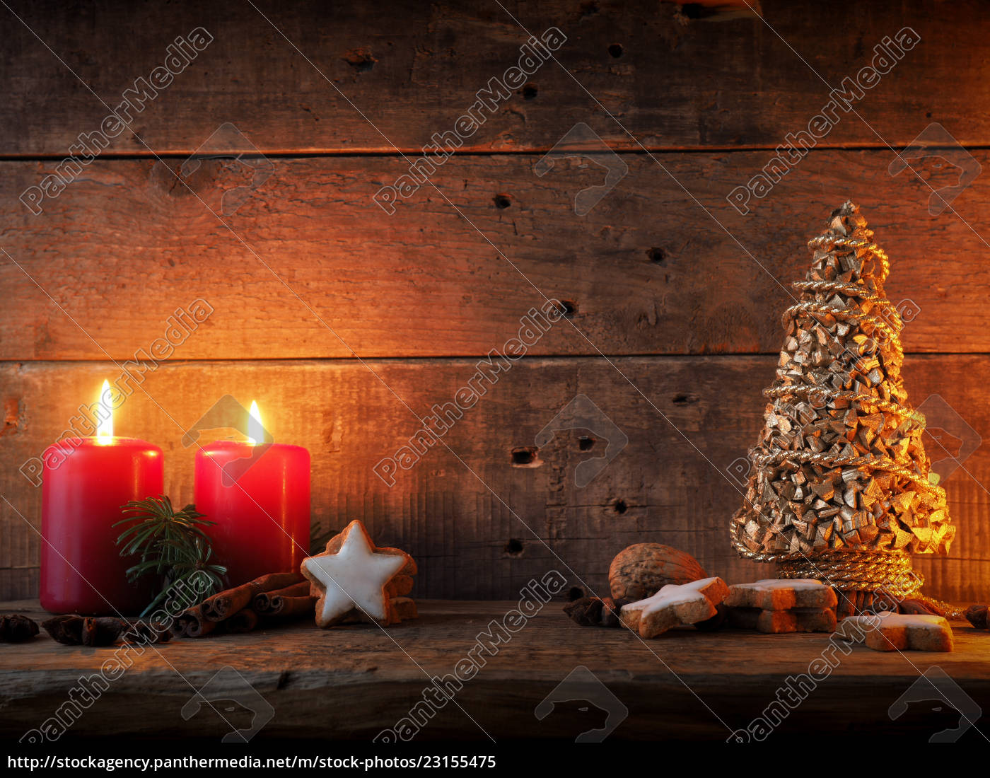 Romantic Christmas background - Lizenzfreies Bild - #23155475