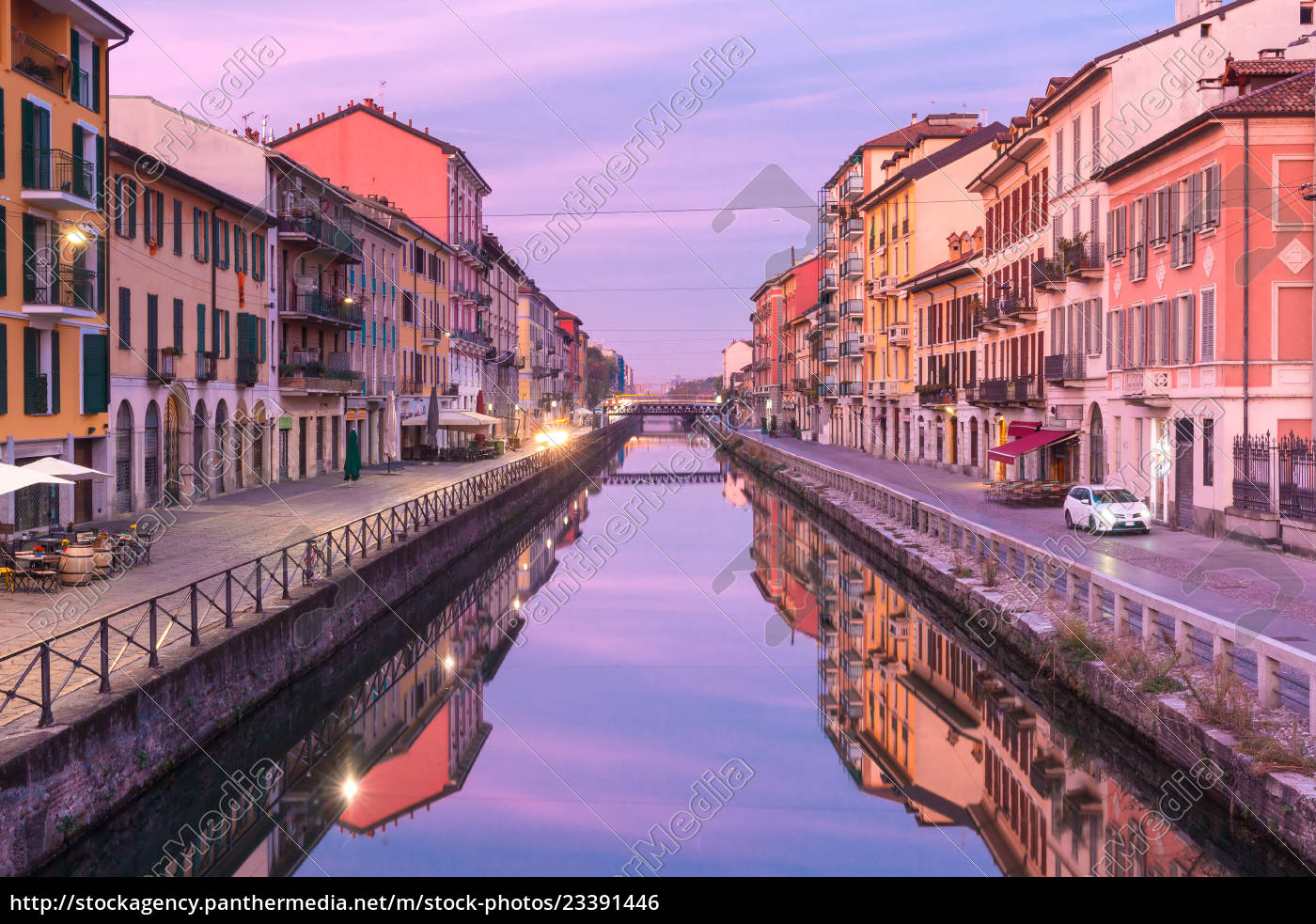 Naviglio Grande Kanal In Mailand Lombardei Italien Stock Photo Bildagentur Panthermedia