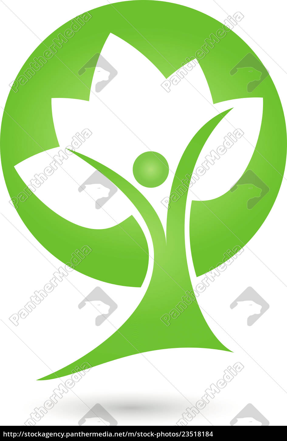 Mensch Pflanze Blatter Baum Logo Lizenzfreies Foto Bildagentur Panthermedia