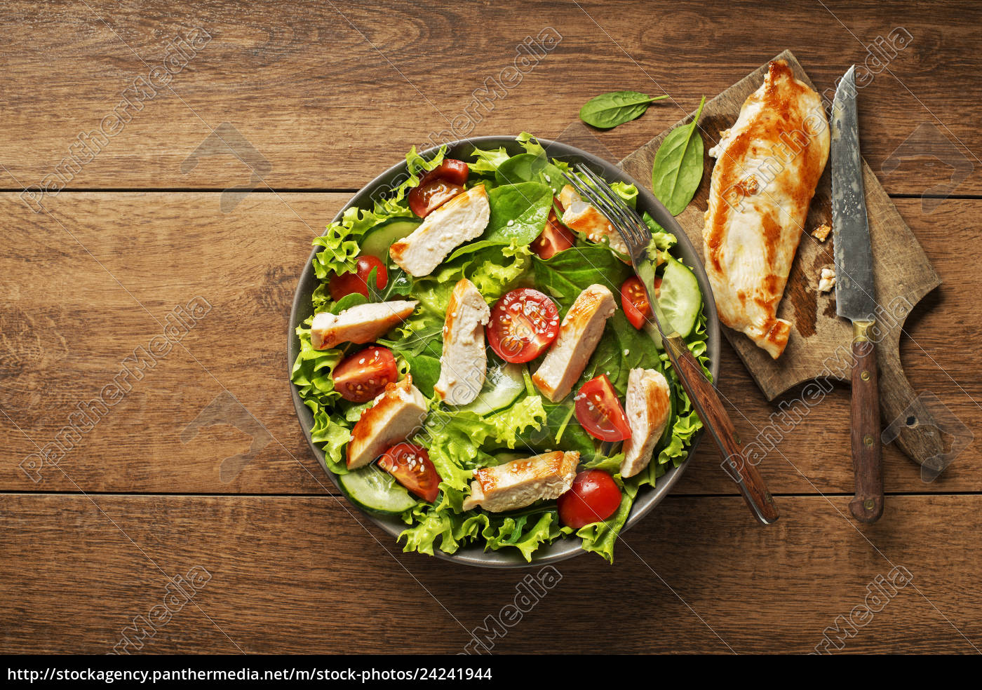 salat mit huhn - Lizenzfreies Foto - #24241944 | Bildagentur PantherMedia