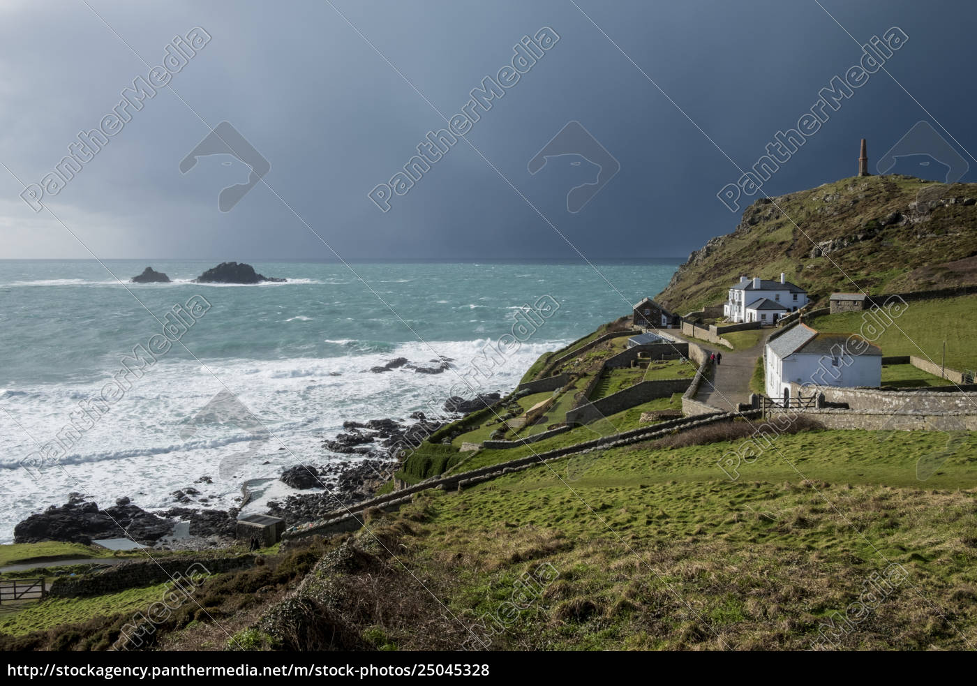 Cot Valley St Just West Cornwall Kuste Ansicht Von