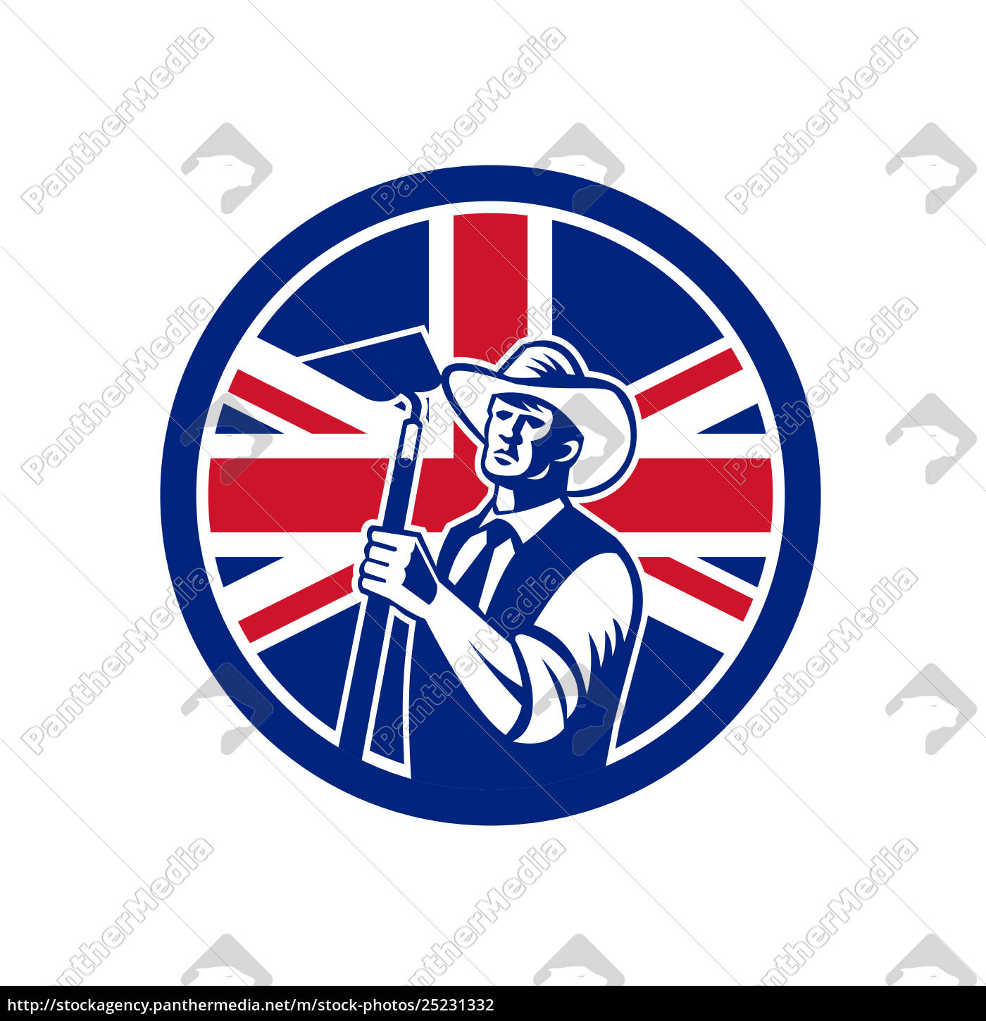 Britische Bio Landwirt Union Jack Flag Icon Lizenzfreies Foto Bildagentur Panthermedia